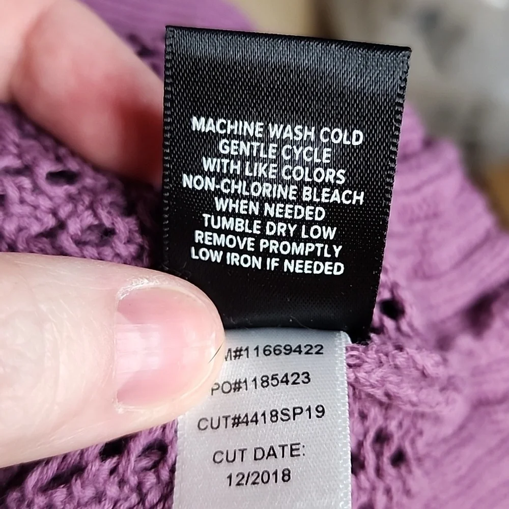 Torrid Purple Knit Cardigan Sweater